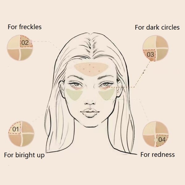 5 Multi-color Waterproof Concealer Palette