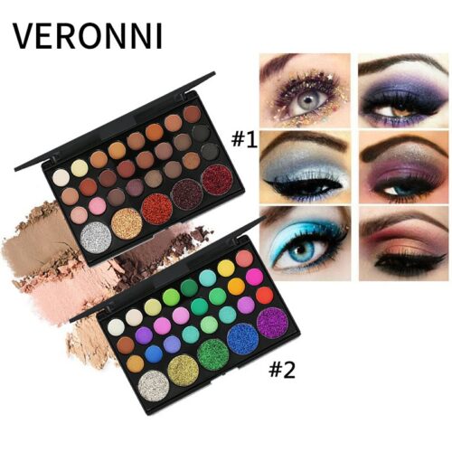 517214801 VERONNI 29-color eyeshadow matte pearlescent earth-tone eyeshadow smoky makeup multi-color eyeshadow palette